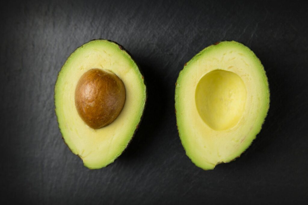 photo of a halved avocado