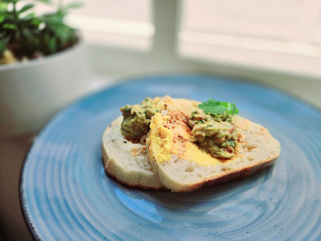 Guacamole on toast